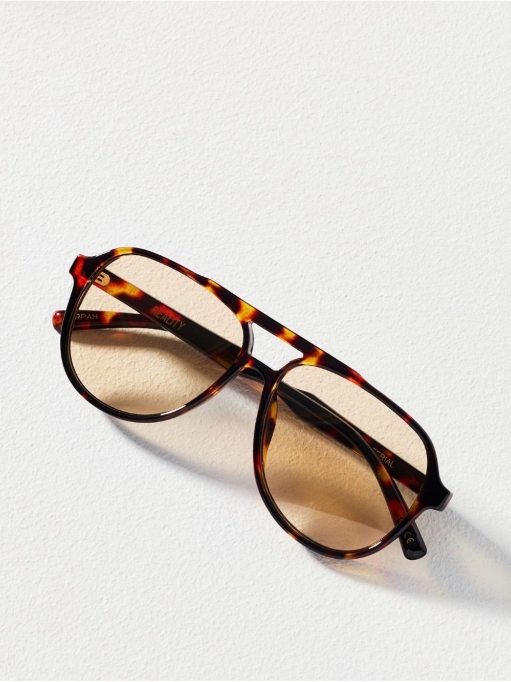 Anthropologie ‘Farrah’ Tortoiseshell Aviator Sunglasses - by Reality
